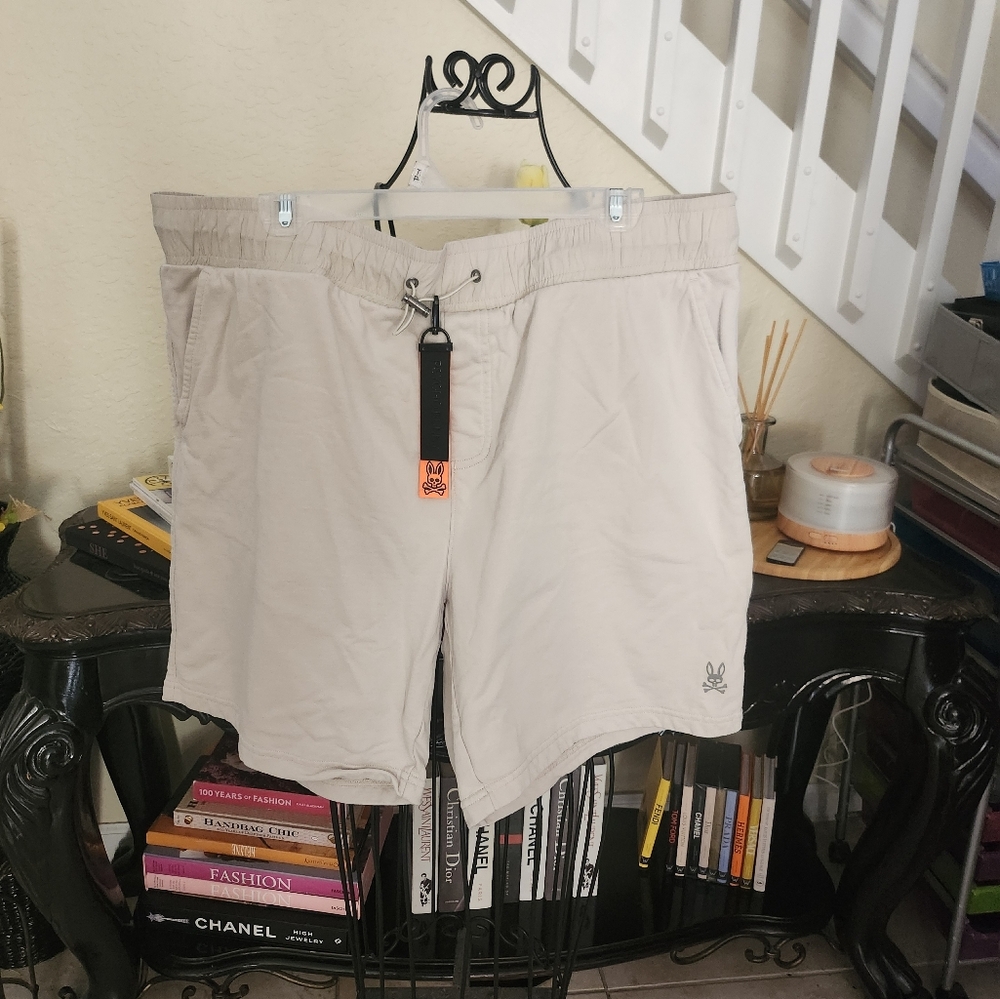Men's Beige Drawstring Shorts